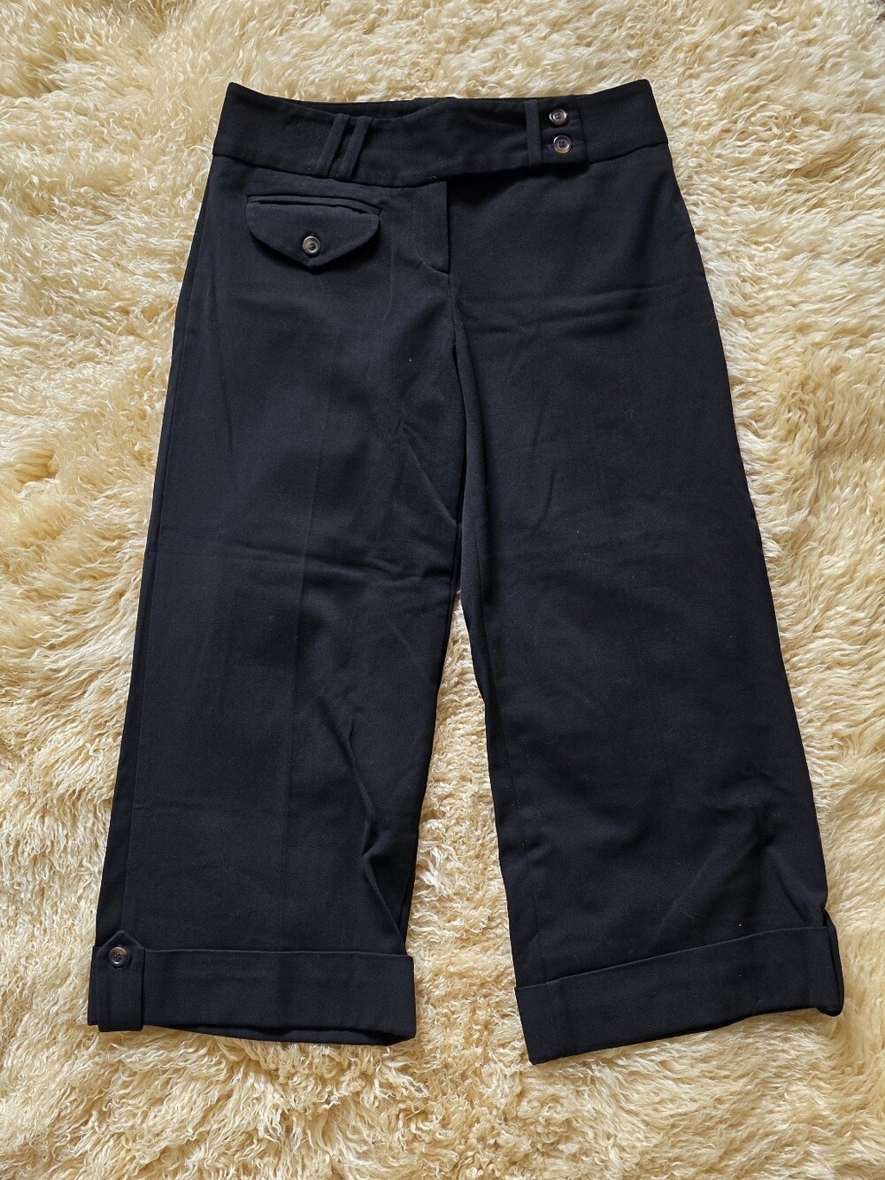 Vintage Y2K Bebe Black Dressy Capris
